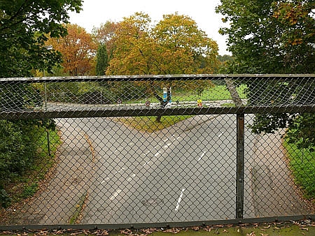 Blick von der Brcke auf die Ziegelstrasse